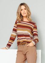 Skjorta med moderiktig randig design 