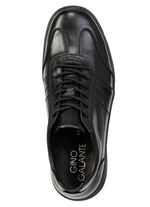 GINO GALANTE, snygga herrskor med snörning och uttagbar fotbädd SCHWARZ