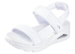 SKECHERS sandal tillverkad av stretchigt textilmaterial VIT