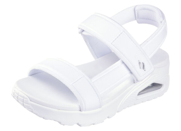 SKECHERS sandal tillverkad av stretchigt textilmaterial VIT