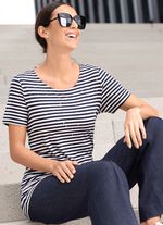 Skjorta med randig design 