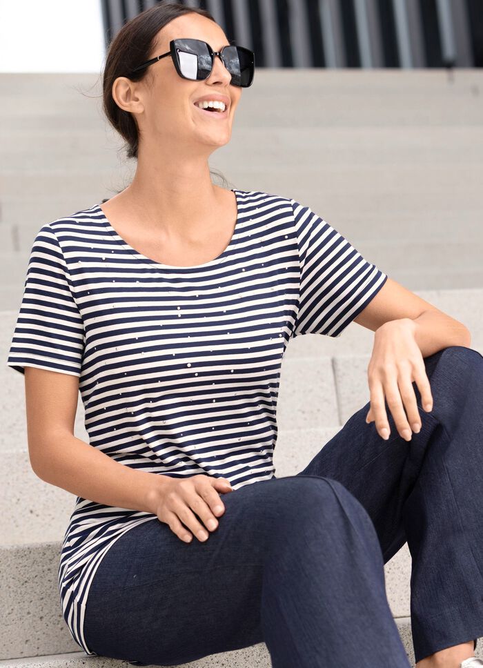 Skjorta med randig design 