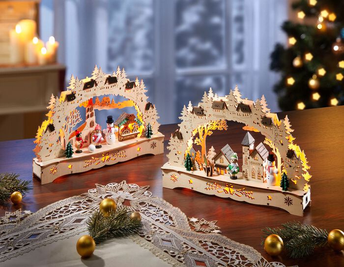 Stor ljusb&aring;ge i tr&auml; NATURBRUN