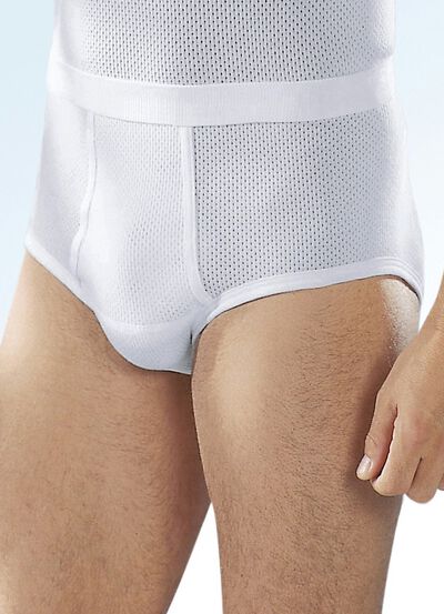 Kalsonger från Pfeilring i trepack, dubbelribbade med gylf, vita, , large