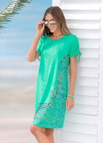 Laurina klänning med skimrande tryck MINT