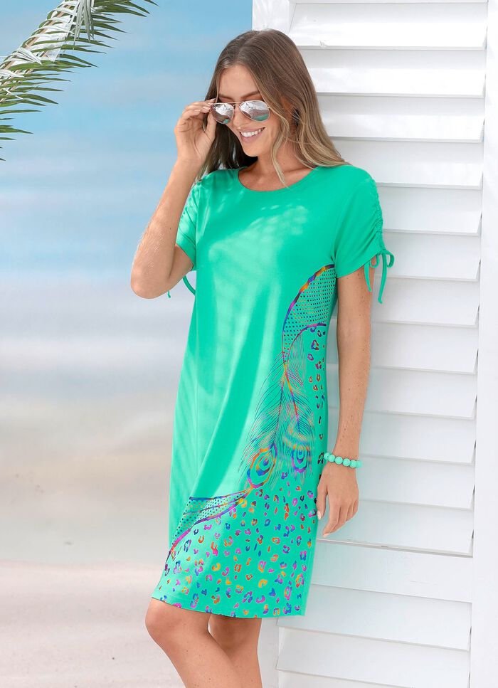 Laurina klänning med skimrande tryck MINT