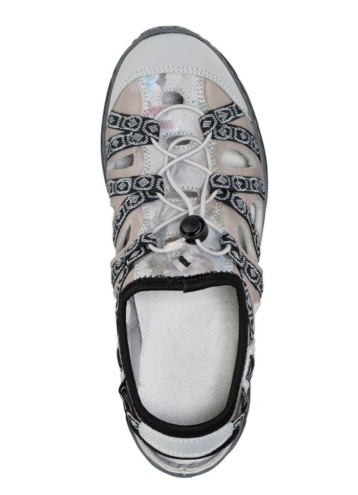 ELENA EDEN sandal med textilkant GR&Aring;