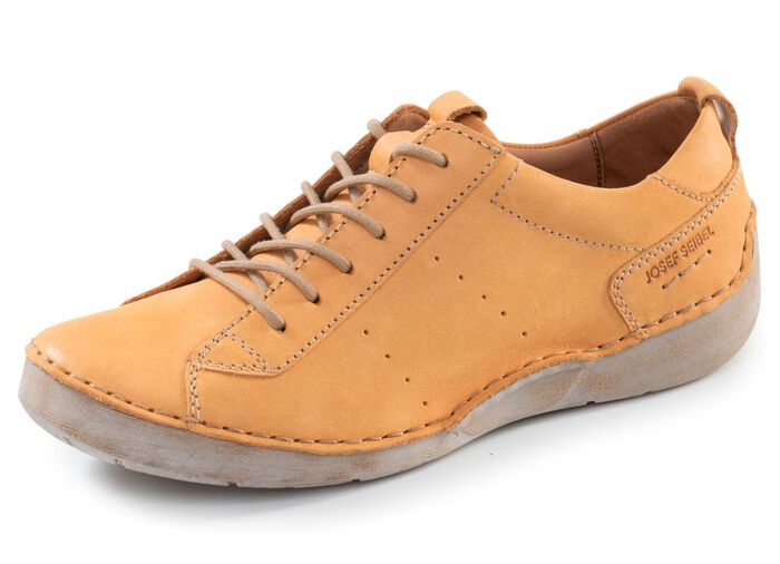 Josef Seibel, klassiska damskor med sn&ouml;rning, vidd G, med uttagbar fotb&auml;dd 