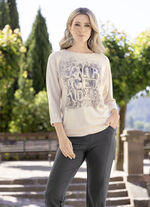 Tröja i lätt fladdermusform 