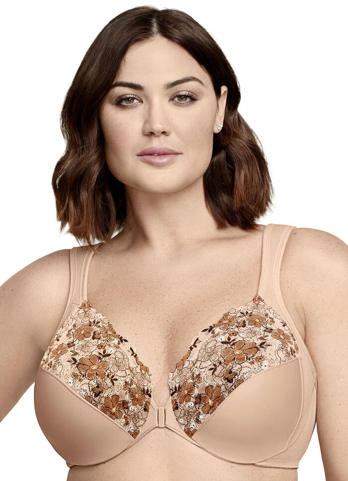 Glamorise bygel-bh med knäppning framtill 