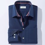 Skjorta fr&aring;n "Milano Italy" i 4 f&auml;rger DUNKELBLAU