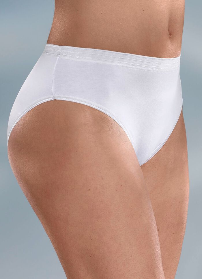 Fempack trosor med glansig finish 