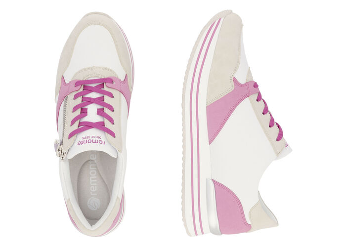 Remonte sneakers med snörning av nappaläder, 