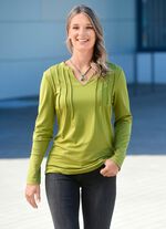 Skjorta med instick framtill 