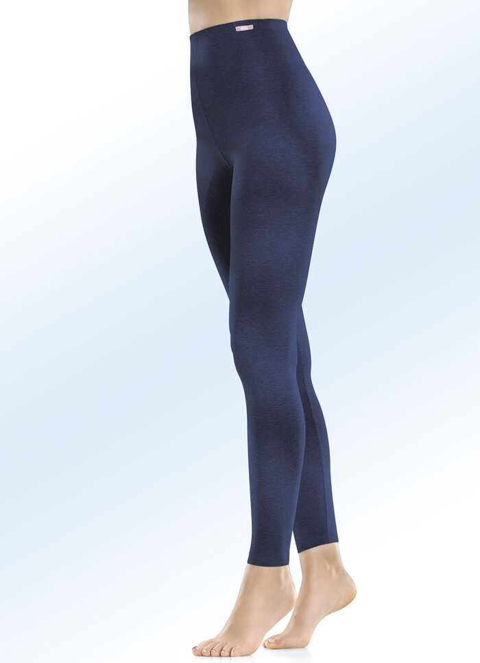 Tvåpack leggings med ekologisk bomull, 