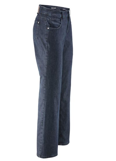 Jeans med moderiktigt bredare ben 