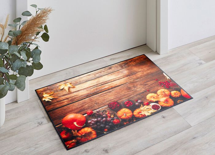 D&ouml;rrmatta med h&ouml;stmotiv 