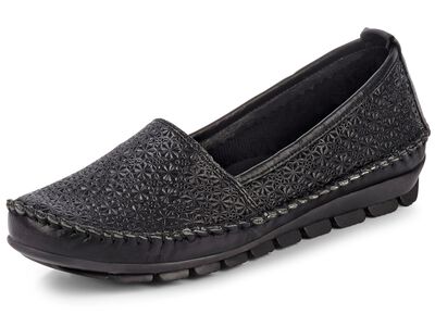 Gemini mockasin tofflor med fantastisk pr&auml;gling 