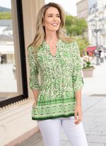 Skjorttunika med manschett&auml;rmar 