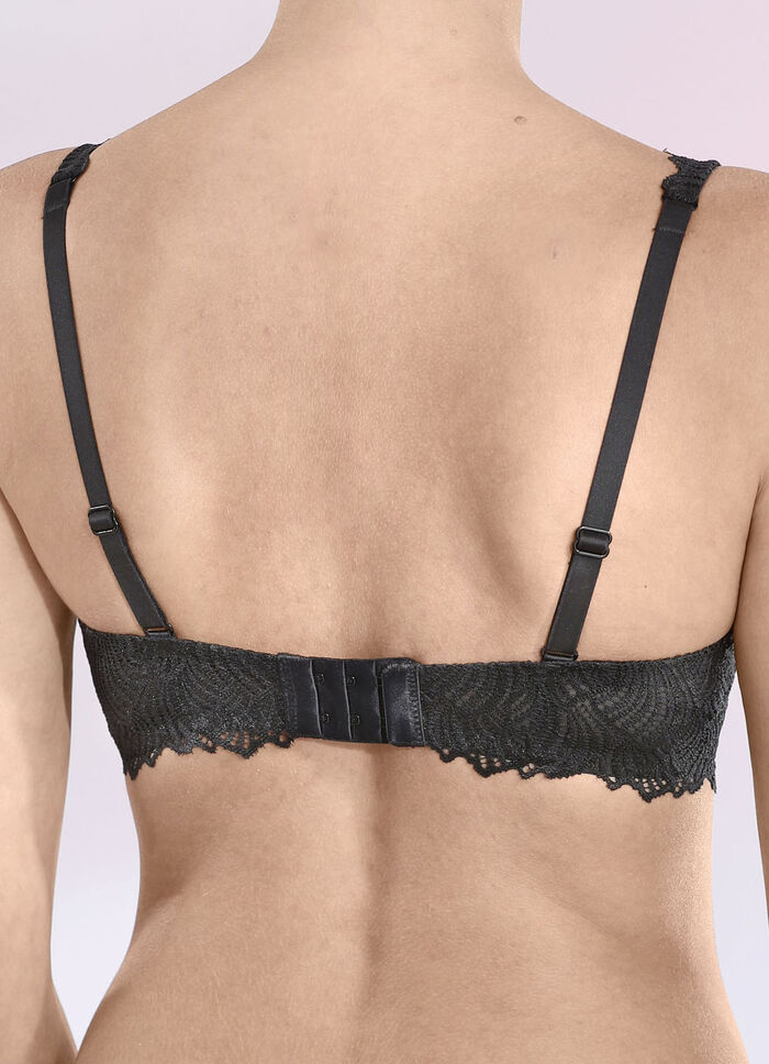 Naturana bygel-bh i elastisk spets 