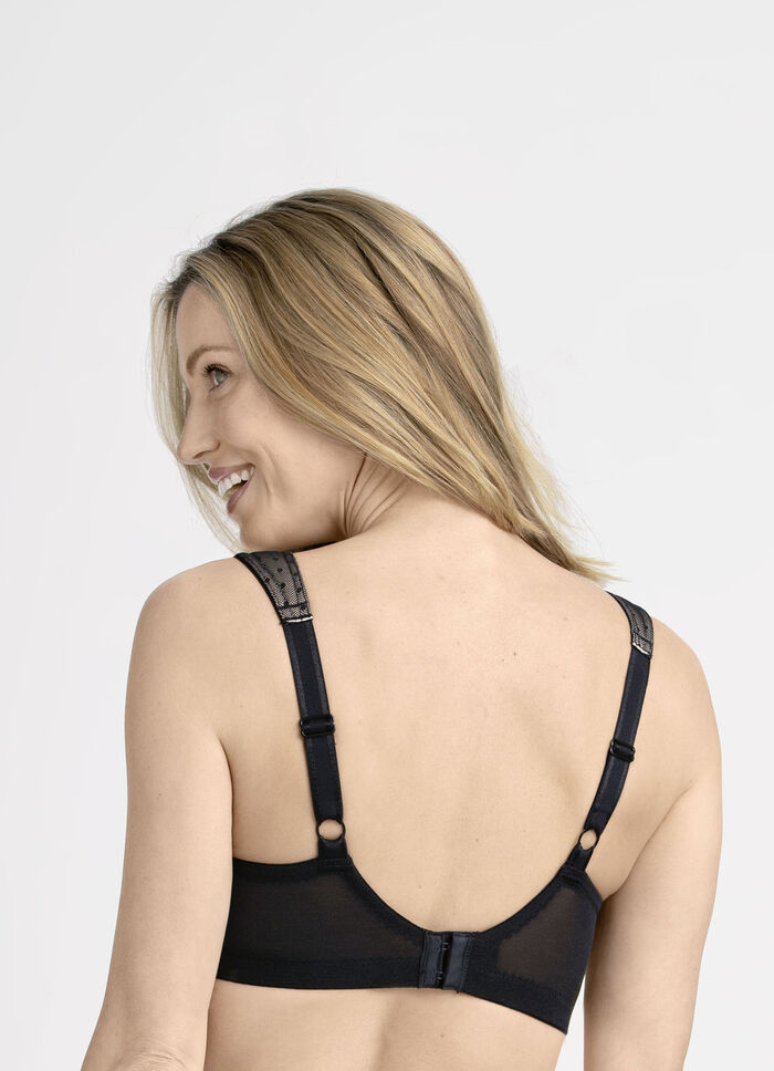 Bh med elastisk spets från Miss Mary SVART