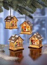 Upplyst julmarknadsscen, 4 delar 