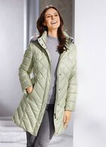 Kort dunjacka med avtagbar huva VASSGR&Ouml;N