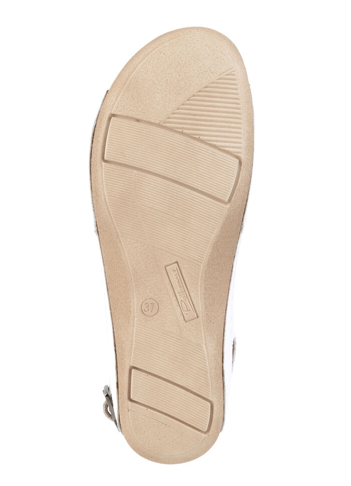 Sandal gjord av nappaläder med justerbar hälrem, 
