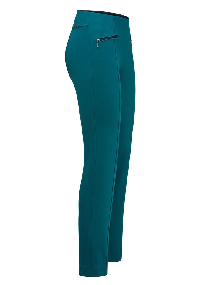 Byxor med fickor med dragkedja 