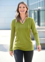 Skjorta med instick framtill 