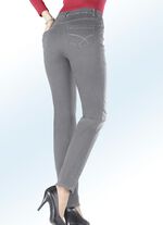 Superbekv&auml;ma jeans i 5-ficksmodell 