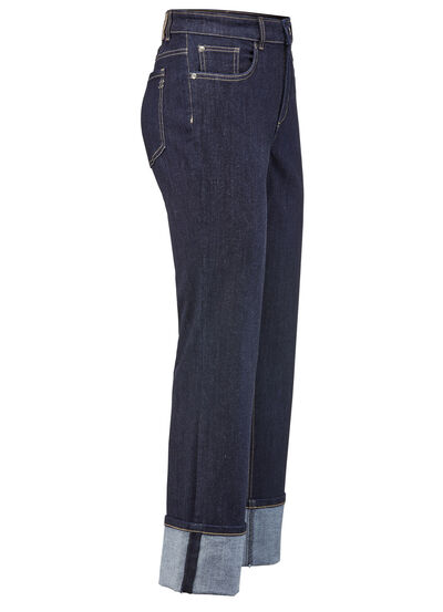 Magiska jeans med upprullade manschetter, , large