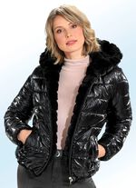 V&auml;ndbar jacka med fast huva 