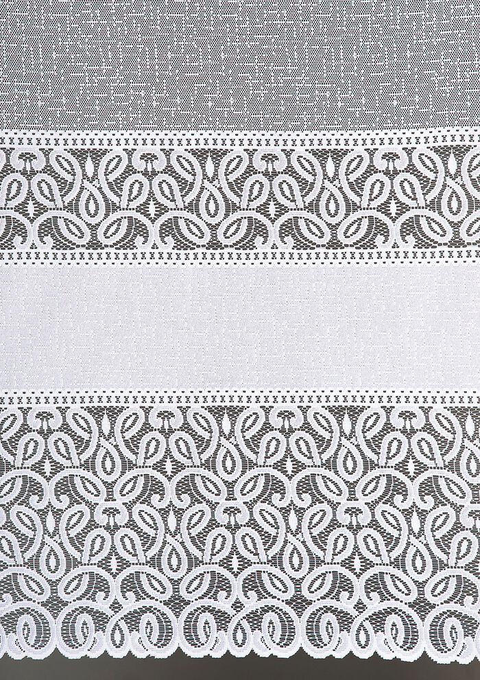 Blomsterfönstergardin med universellt skenband 