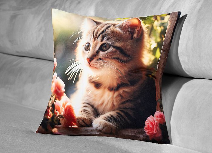 Kuddfodral med dragkedja 