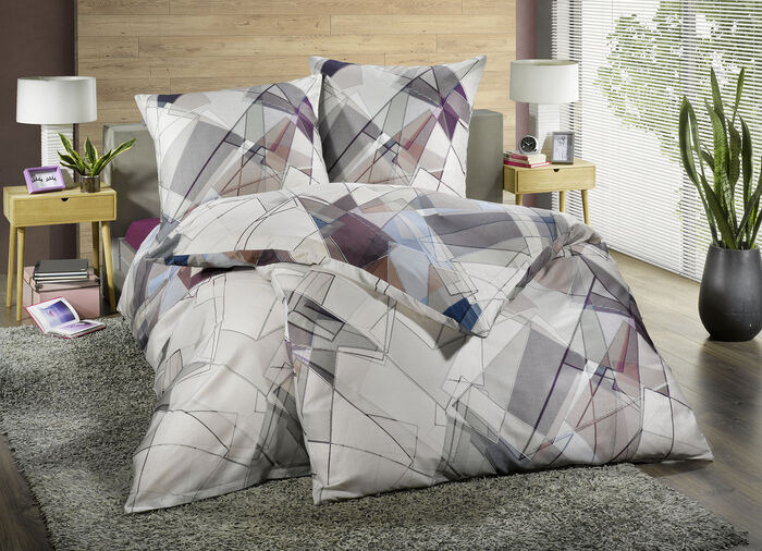 Sängkläder i Mako satinkvalitet TAUPE