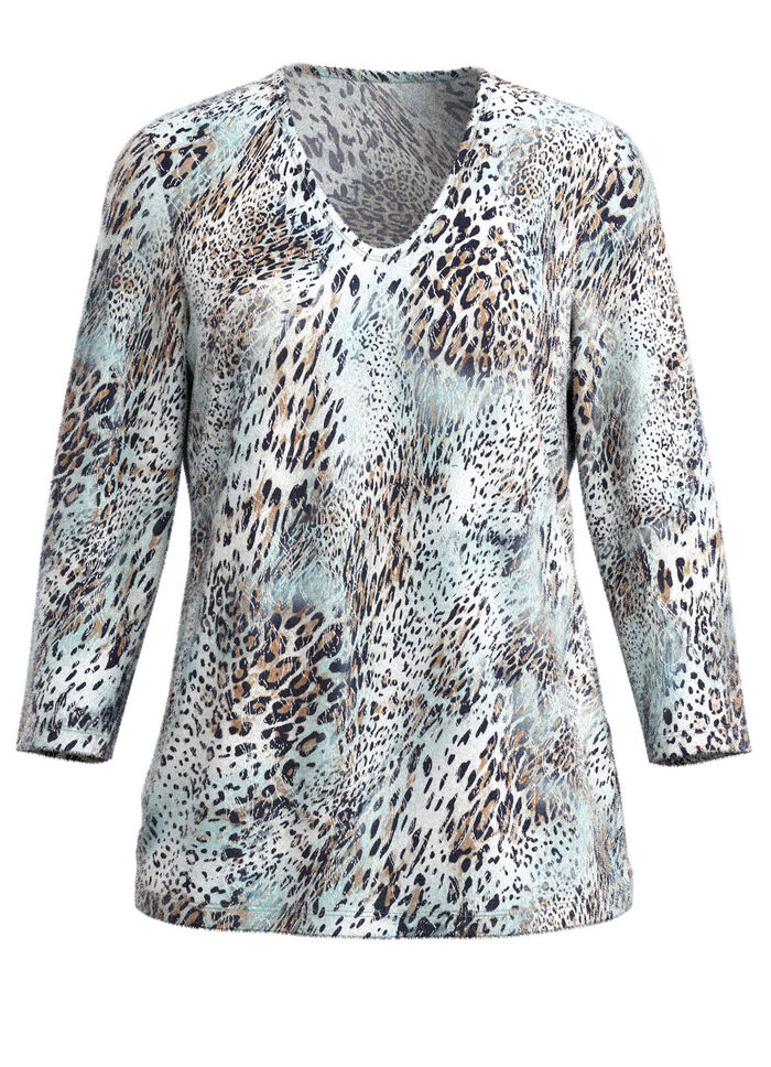 tröja i jacquard finstickad 