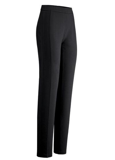 Byxor med figursmickrande delningss&ouml;m 