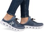 Rieker tofflor med elastiskt snabbsn&ouml;rningssystem med propp JEANS