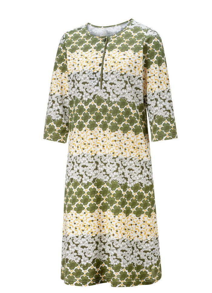 Nattlinne med kantm&ouml;nster och pannband 