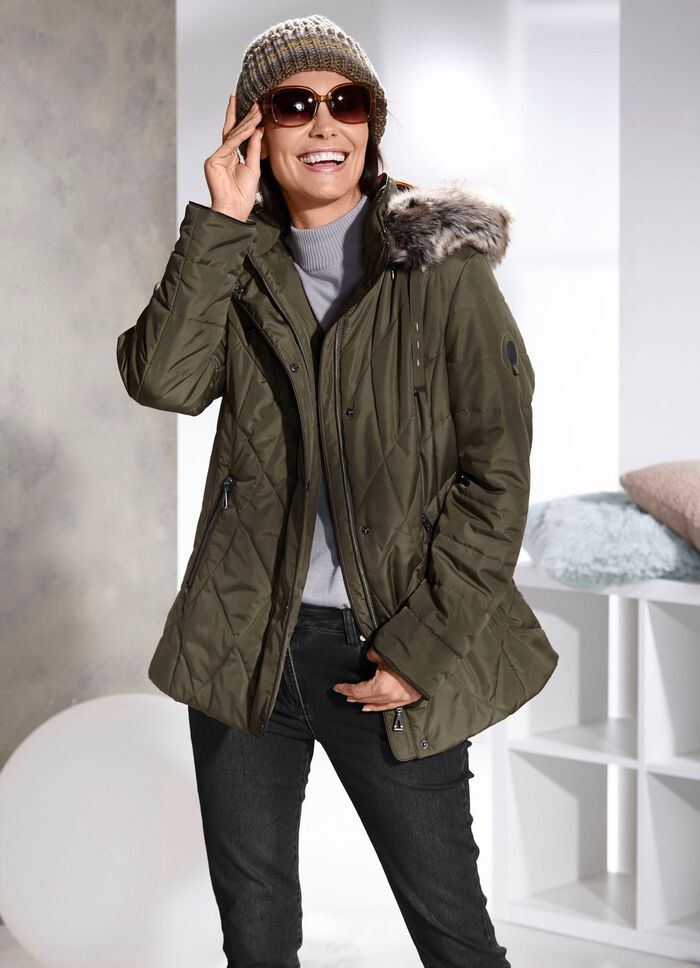 Jacka med avtagbar fuskp&auml;lskant LODENGR&Ouml;N