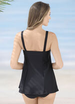 Schwab baddr&auml;kt i bandeauform, med kjol och hel korsett 