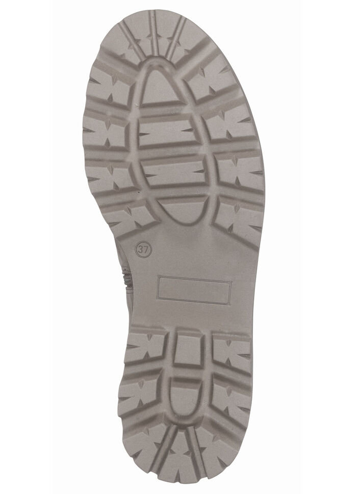 Trendiga ankelboots med mysigt lammskinnsfoder BEIGE