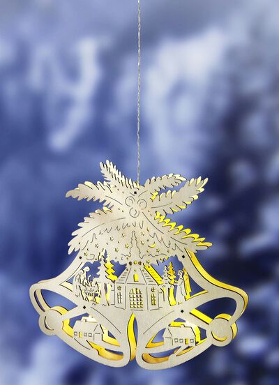 Upplyst fönsterbild, batteridriven 