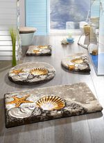 GRUND badrumsset med halkfri latexbaksida SAND