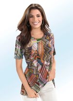 Uttrycksfull skjorta med patch-look 