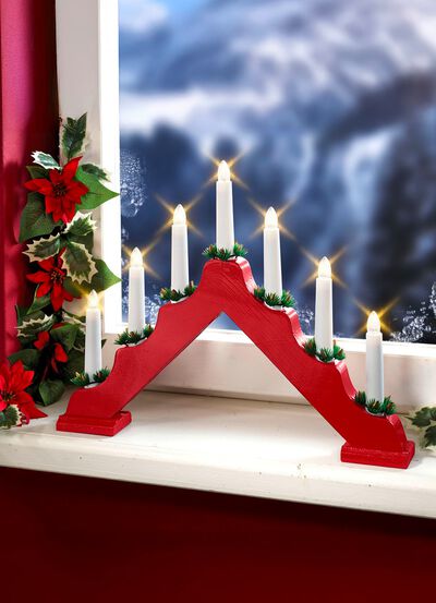 LED-krona av tr&auml; 