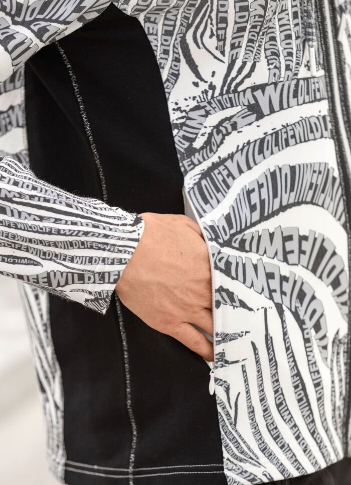 Skjortjacka med praktiska fickor med dragkedja 