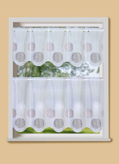 Kort rullgardin med v&aring;gig kant 