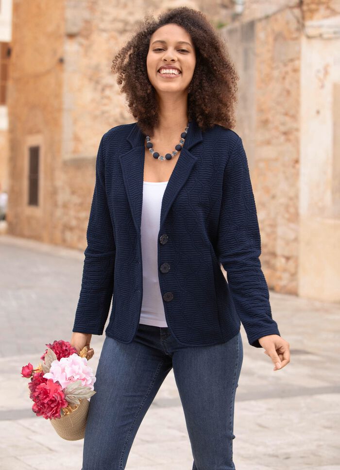 Blusjacka med knappsl&aring; 